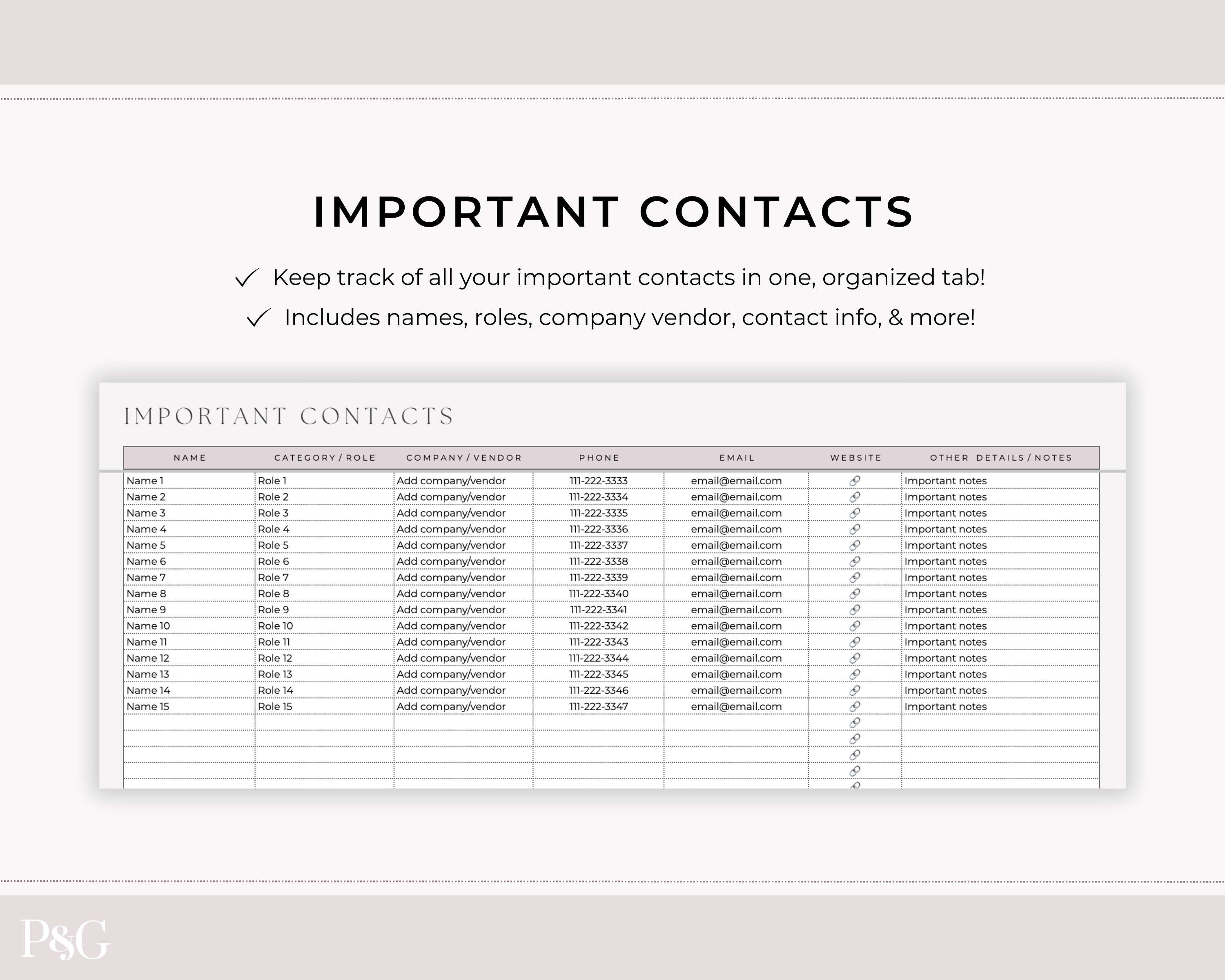 Wedding Venue and Vendor Comparison Spreadsheet for Google Sheets