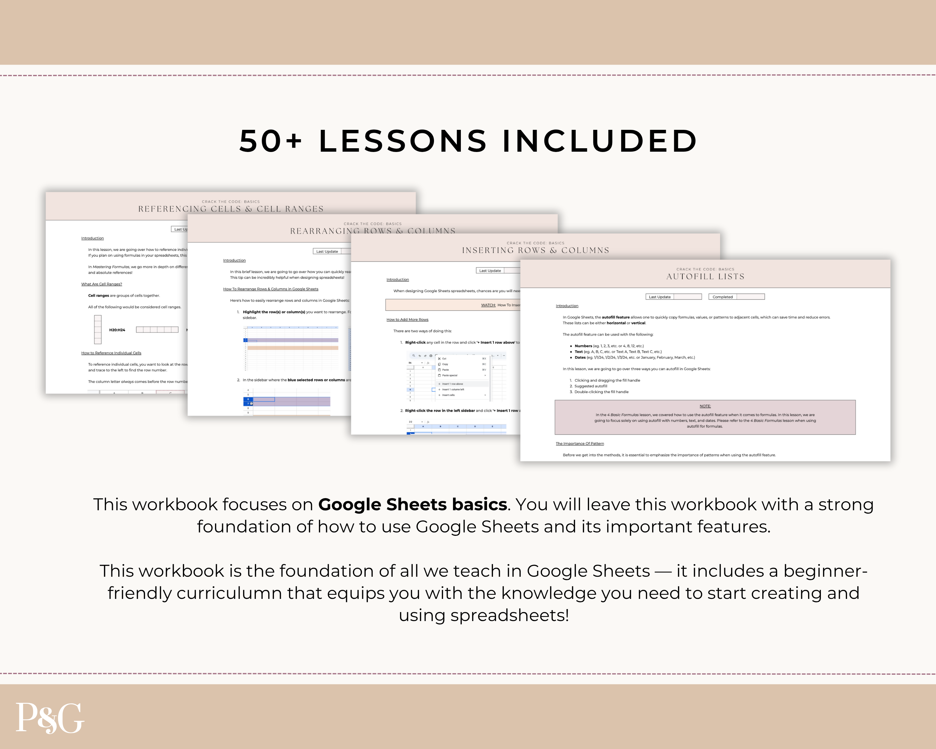 Crack The Code: Google Sheets Basics Workbook