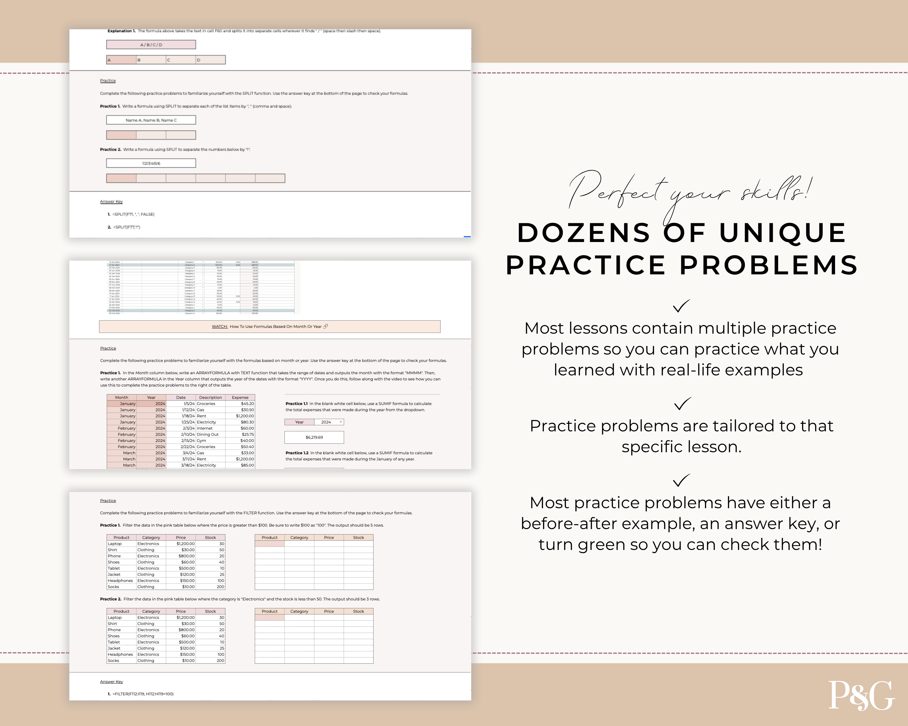 Crack The Code: Google Sheets Formulas Workbook