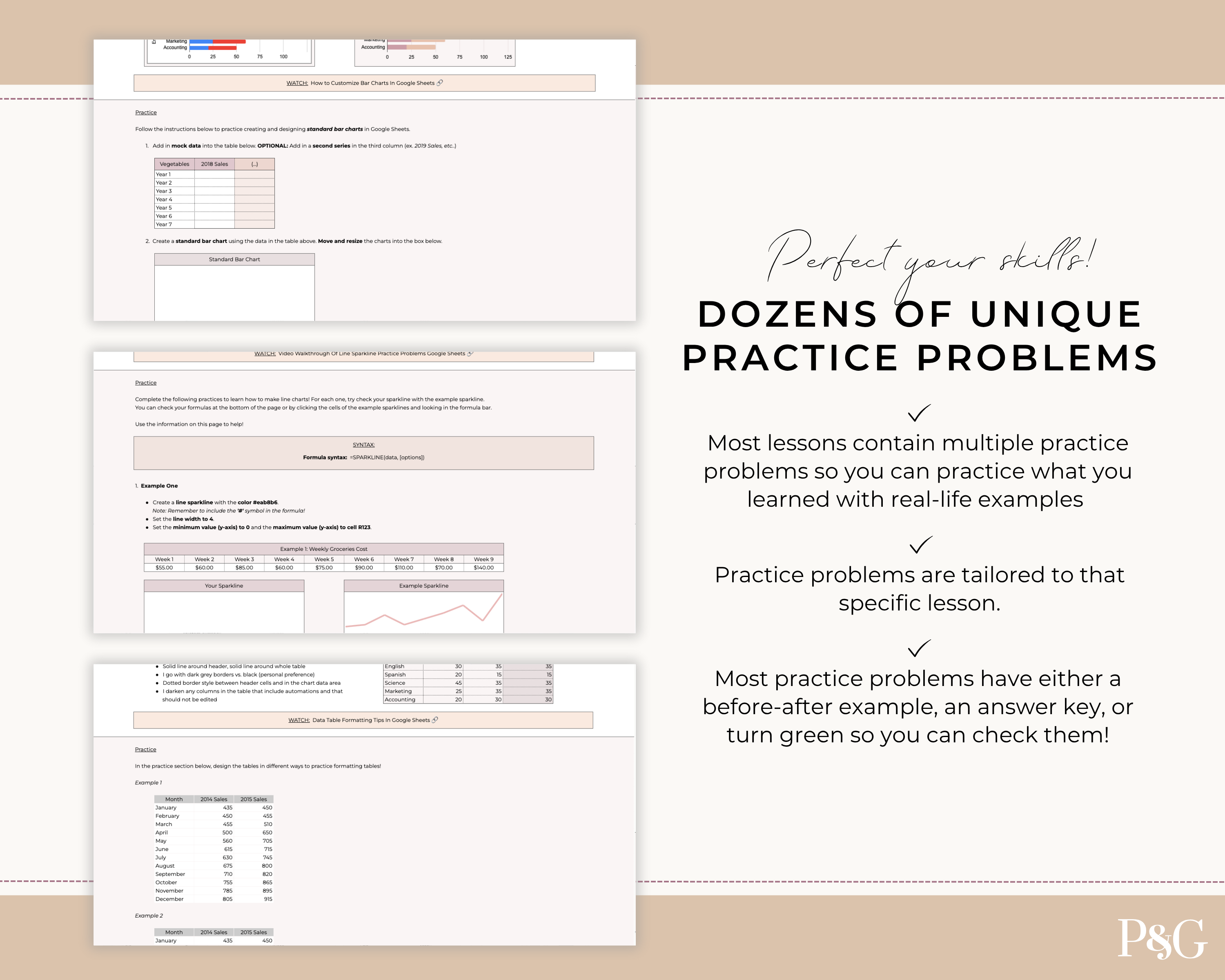 Crack The Code: Google Sheets Charts Workbook