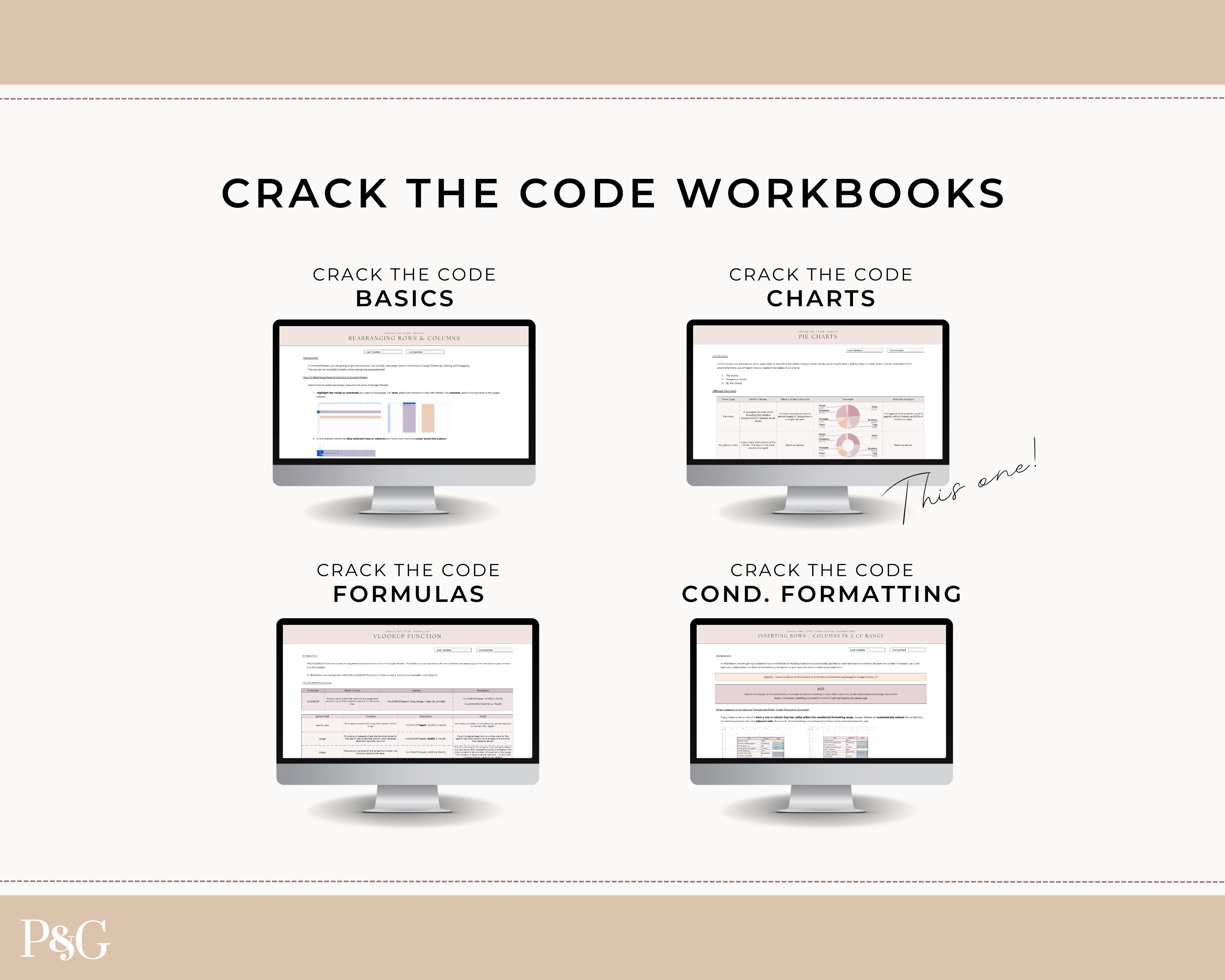 Crack The Code: Google Sheets Charts Workbook