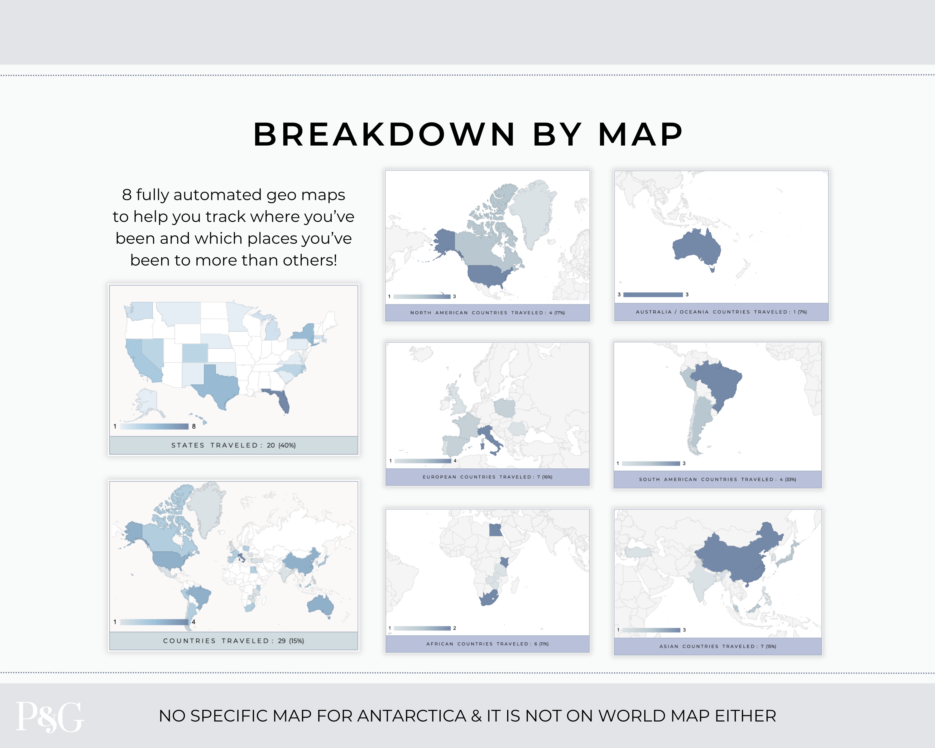 Travel Tracker Spreadsheet Template for Google Sheets