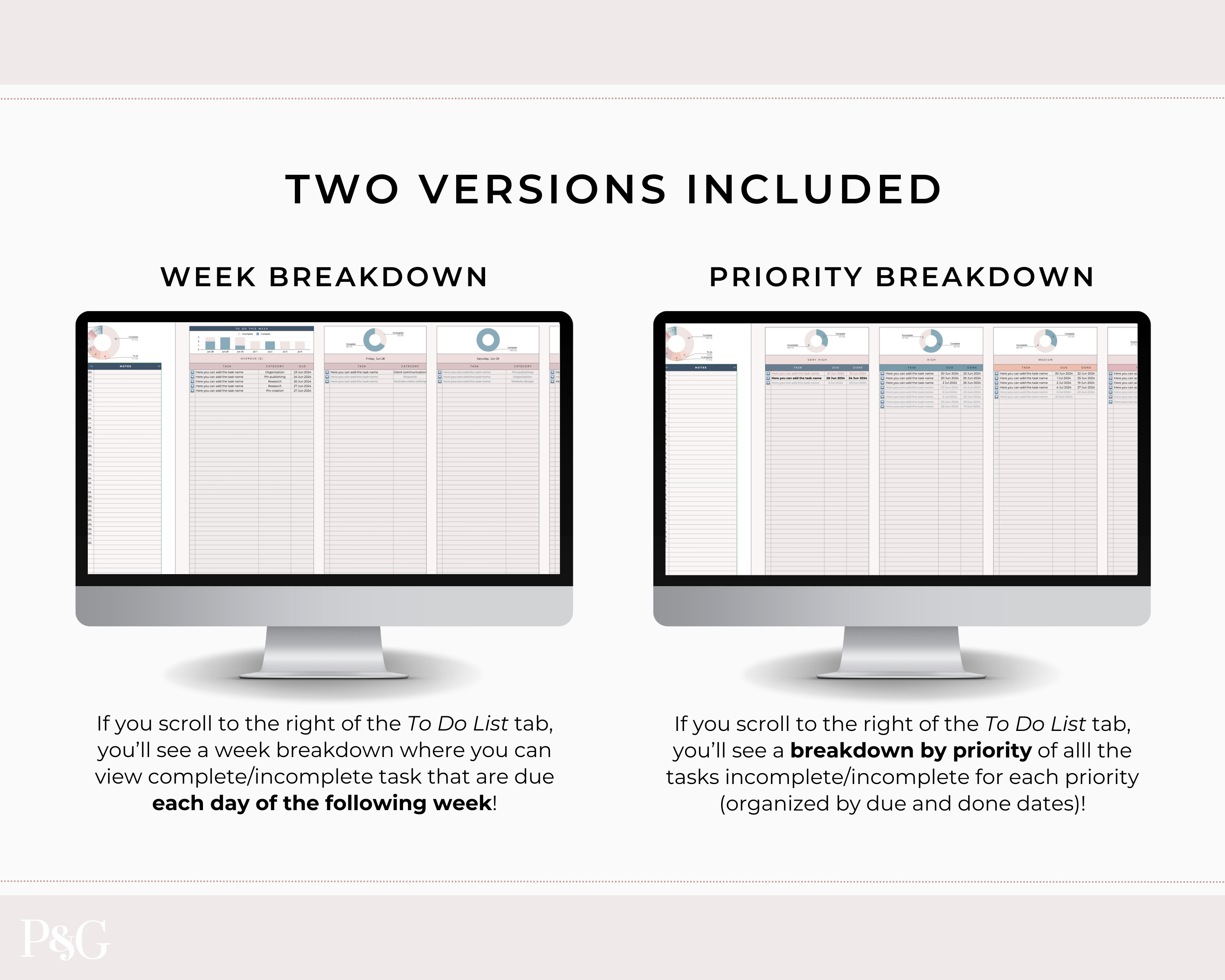 Task Tracker Spreadsheet for Google Sheets