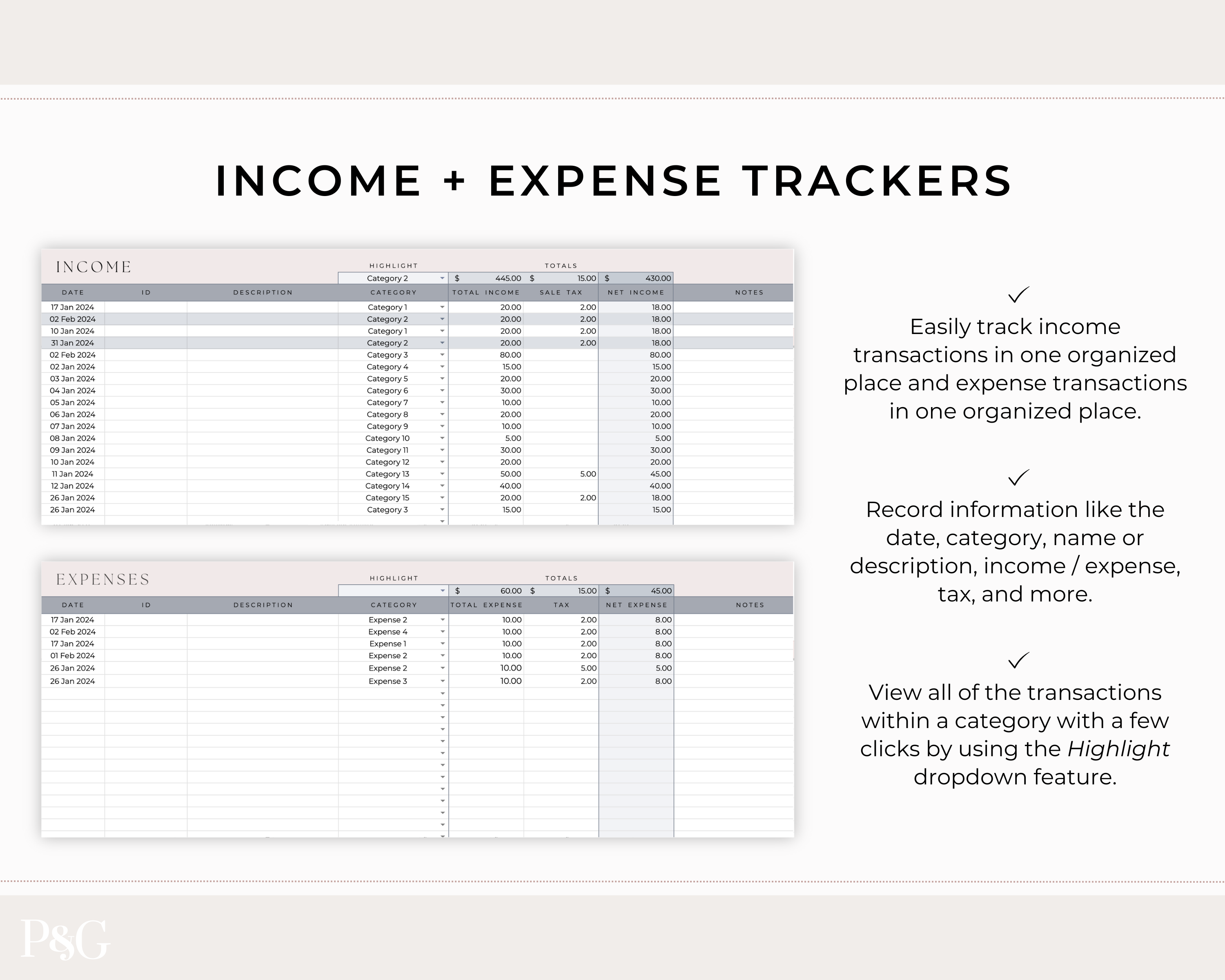 Content Creator Spreadsheet BUNDLE for Google Sheets