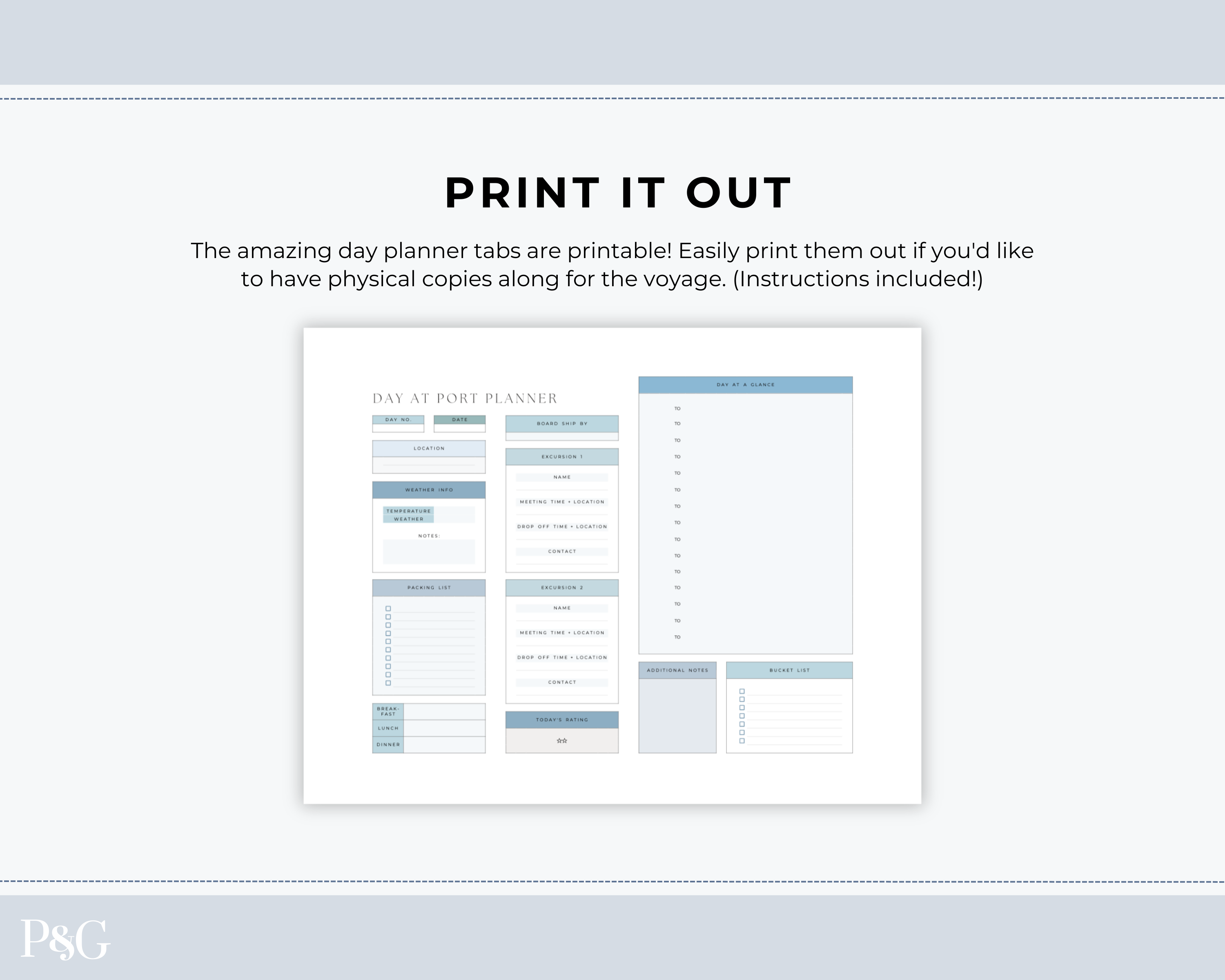 Cruise Planner Spreadsheet for Google Sheets (Commercial Multi-Client License)