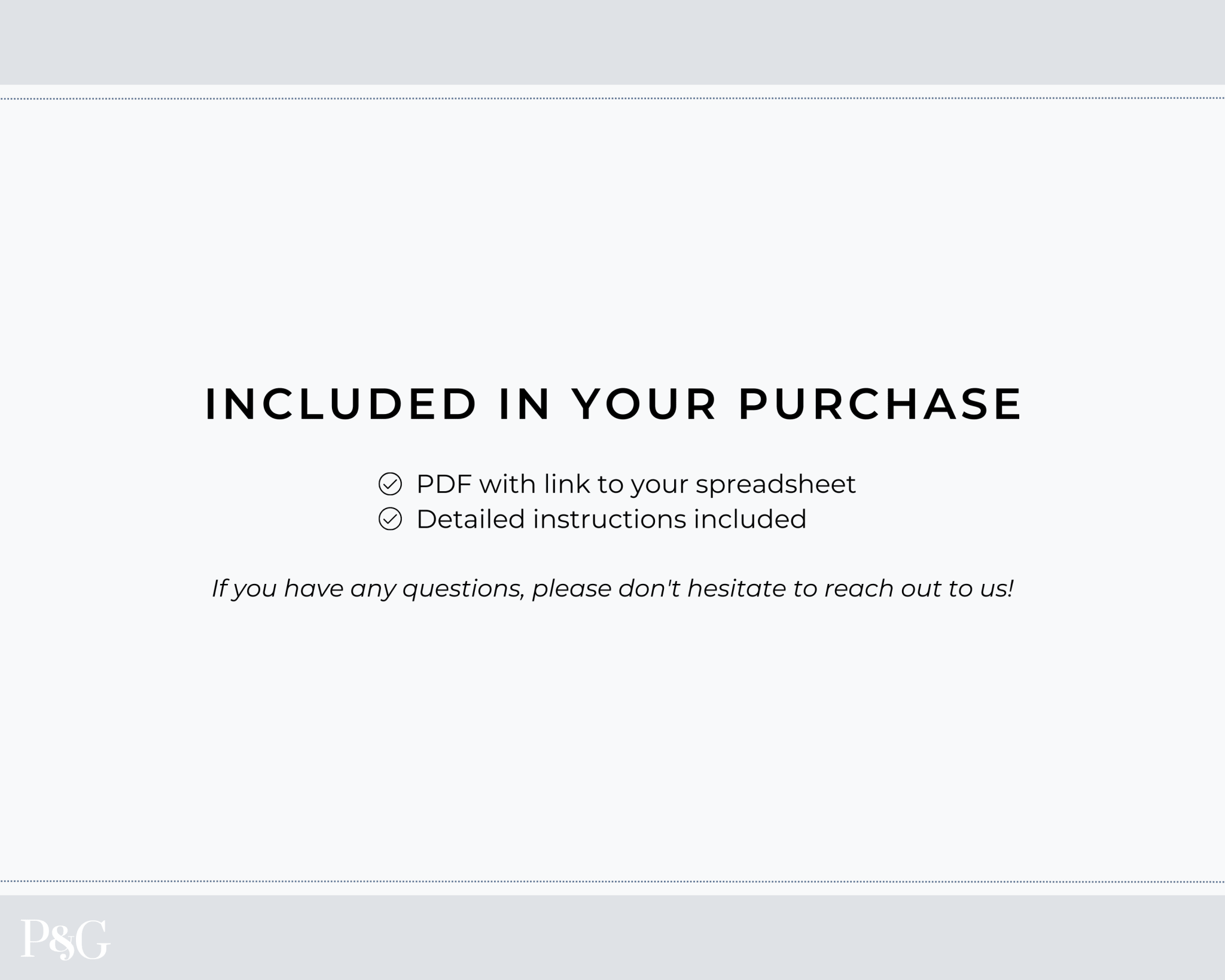 Packing List Template for Google Sheets (Commercial Multi - Client License) - Palm & Grace