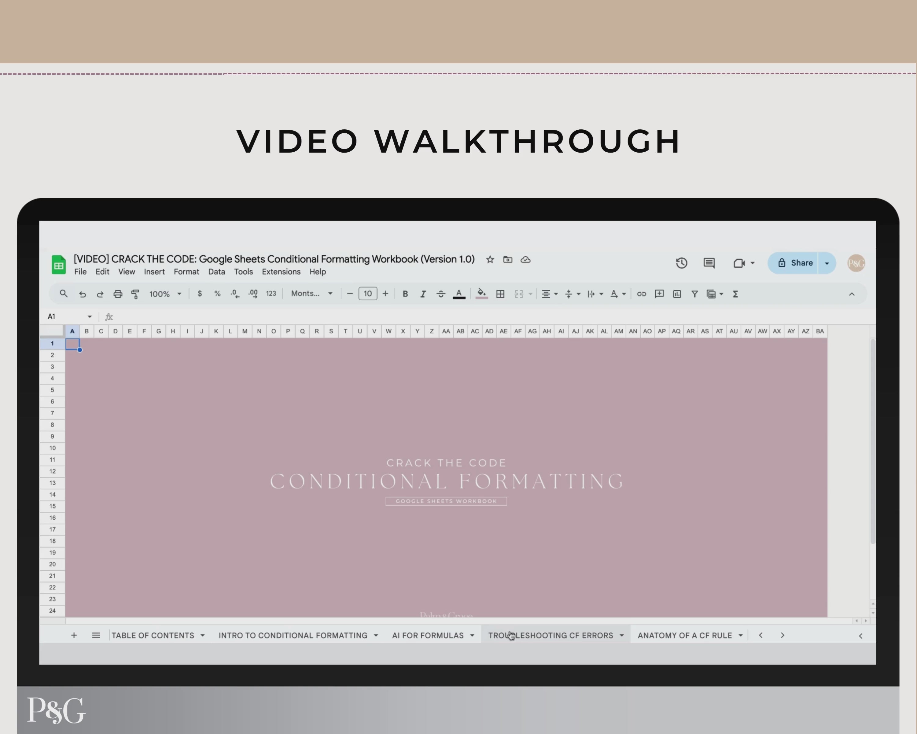Crack The Code: Google Sheets Conditional Formatting Workbook