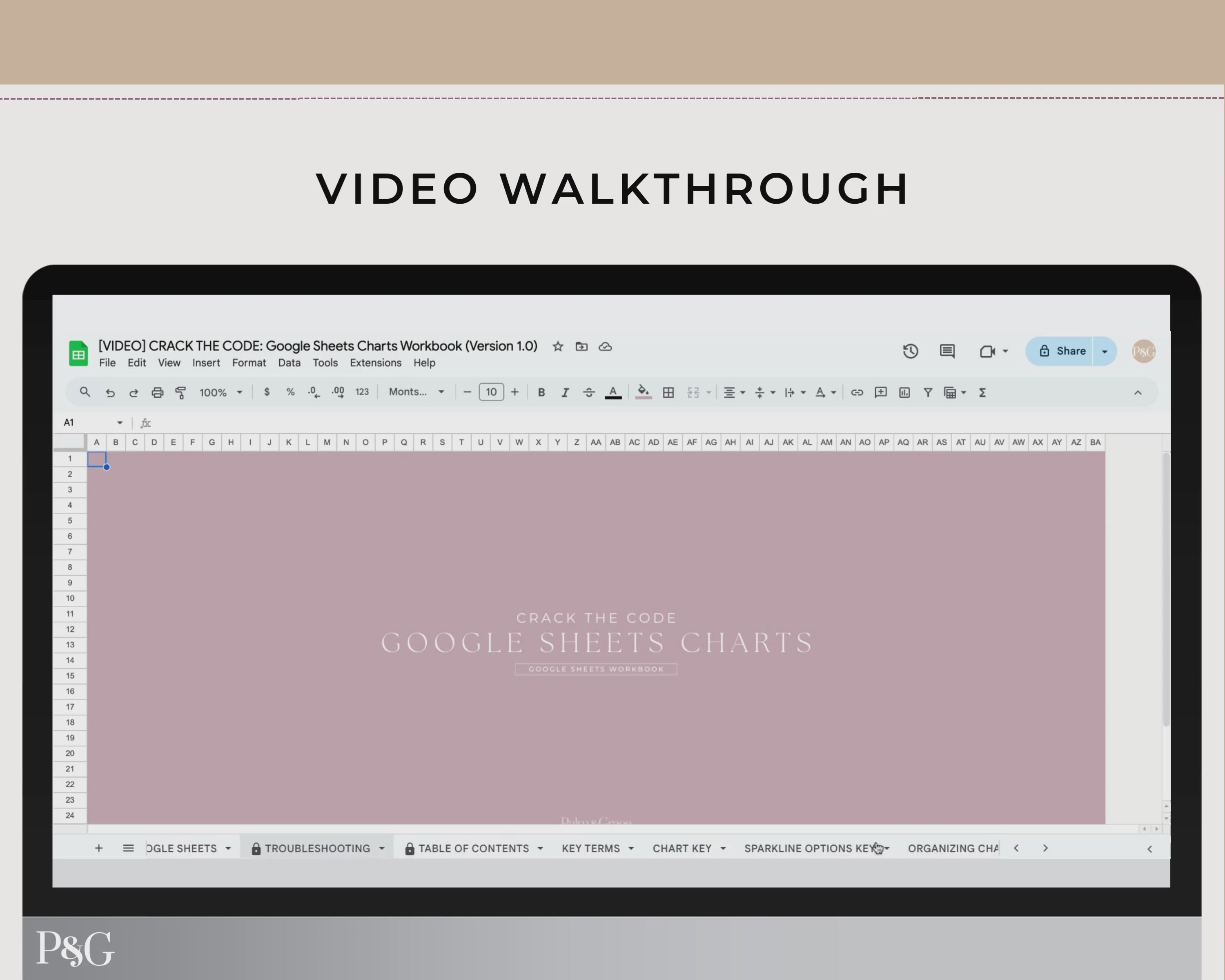 Crack The Code: Google Sheets Charts Workbook