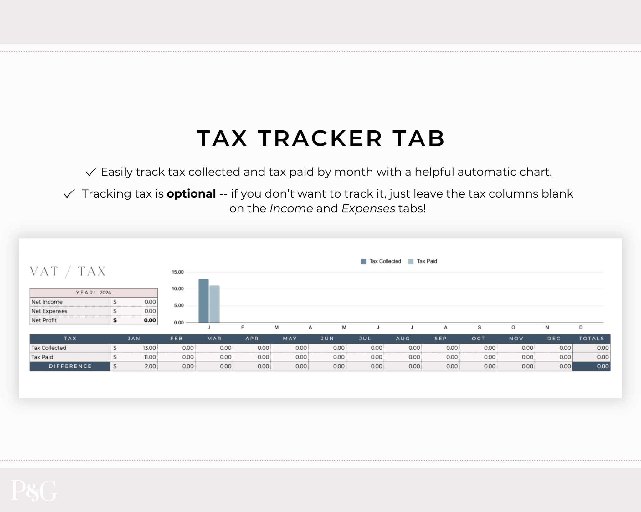Small Business Bookkeeping Spreadsheet Template For Google Sheets - Palm & Grace