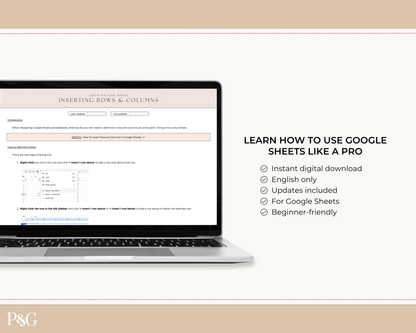 Crack The Code: Google Sheets Basics Workbook