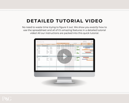 Gantt Chart Project Management Template for Google Sheets