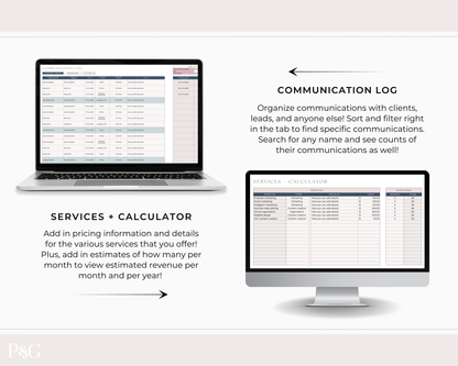 Client Tracker Spreadsheet Template for Google Sheets