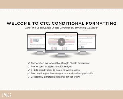 Crack The Code: Google Sheets Conditional Formatting Workbook