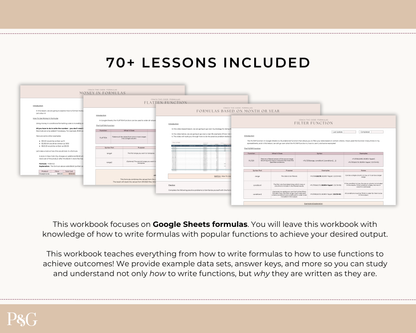 Crack The Code: Google Sheets Formulas Workbook