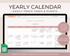 Yearly Calendar Spreadsheet Template for Google Sheets