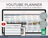 YouTube planner spreadsheet