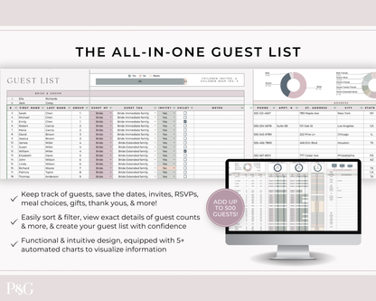 Wedding Planner Spreadsheet Template For Google Sheets (Version 2.0)