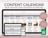 Social media content calendar for Google Sheets