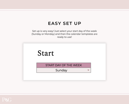 To-Do List Calendar Spreadsheet for Google Sheets