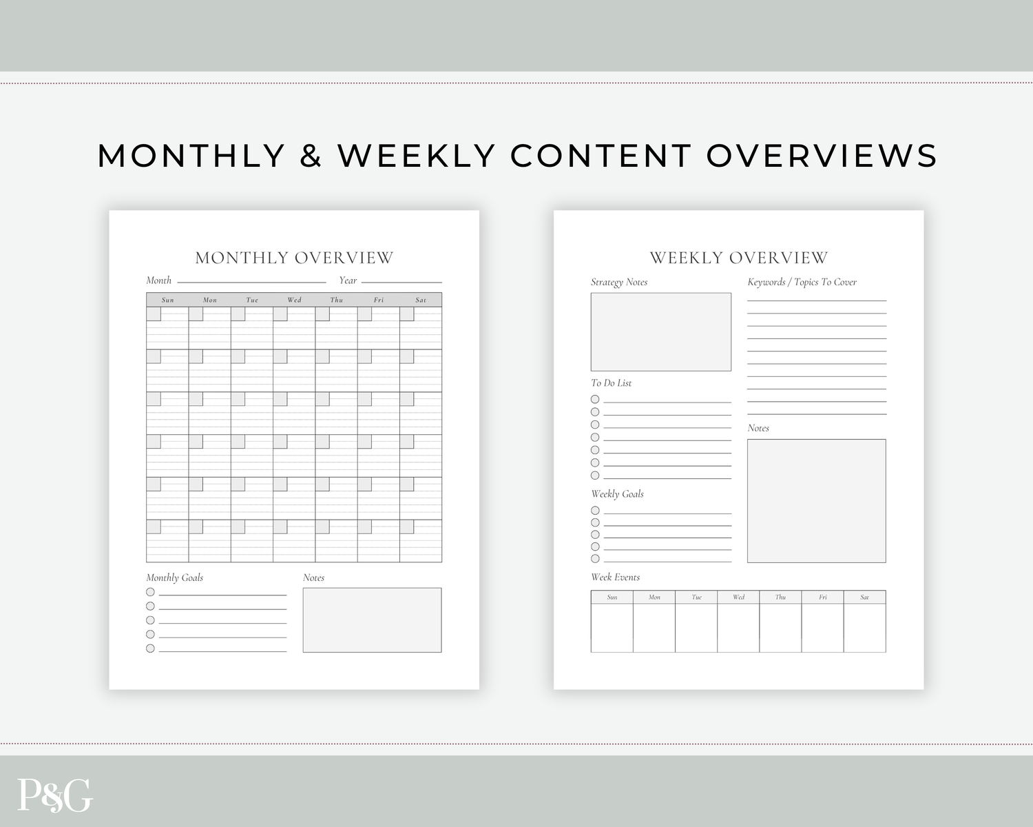 A digital template preview for &