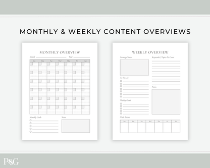A digital template preview for &