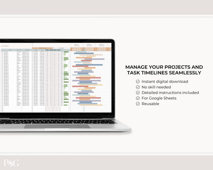 Gantt Chart To Do List Template for Google Sheets