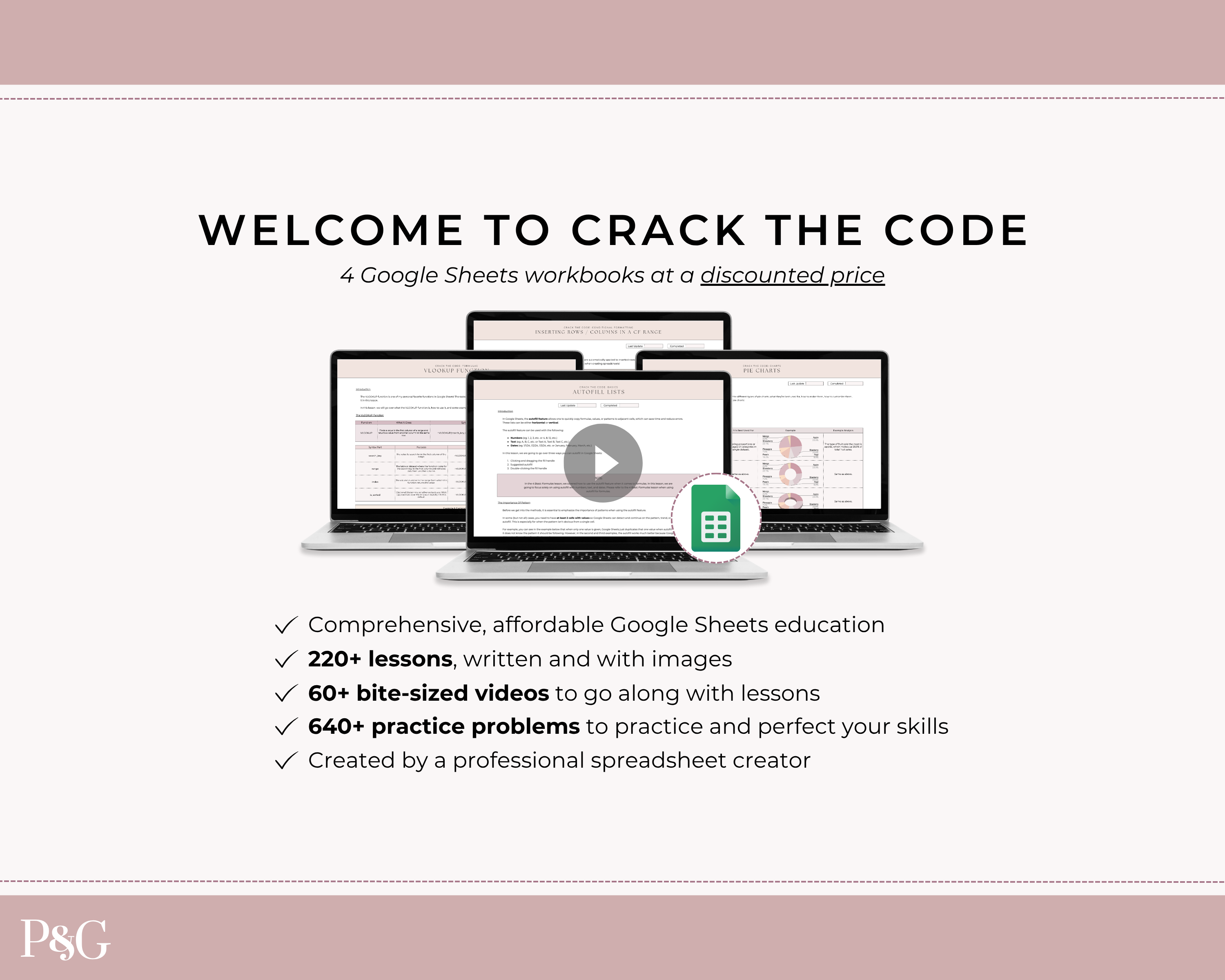 Crack The Code: Google Sheets Workbook BUNDLE
