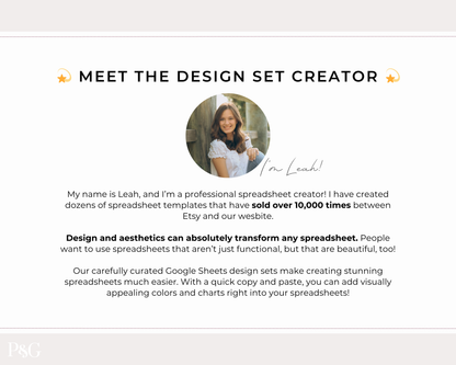 Google Sheets Design Sets