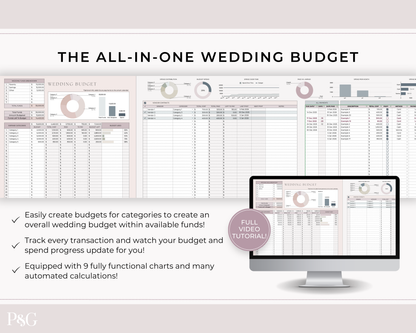 Wedding Budget Spreadsheet Template for Google Sheets (Version 2.0)