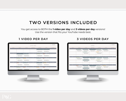 YouTube Planner Spreadsheet Template For Google Sheets