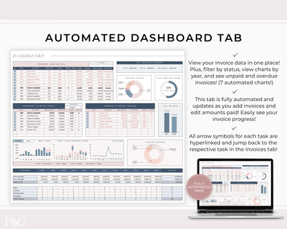 Invoice Tracker Spreadsheet for Google Sheets