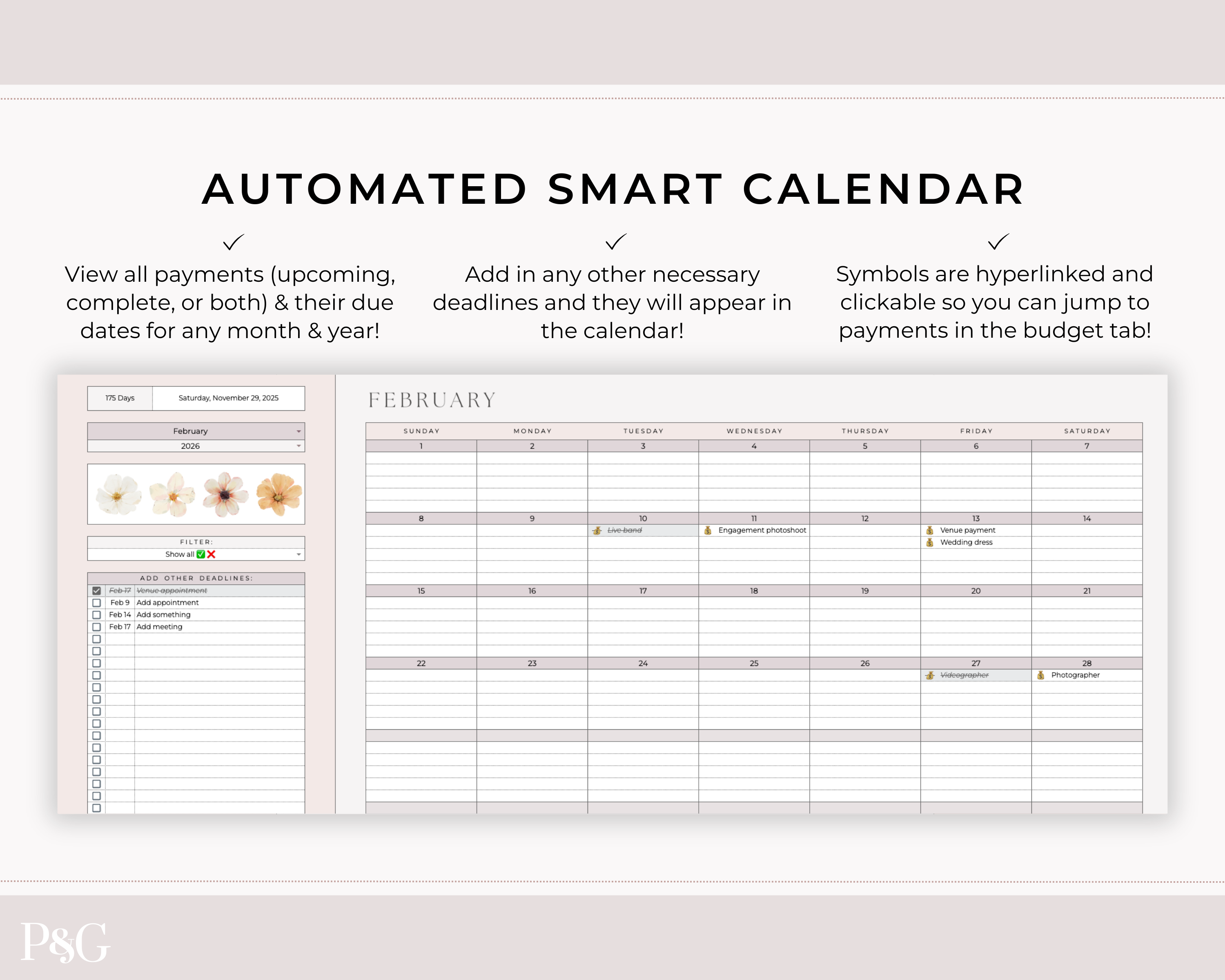 Wedding Budget Spreadsheet Template for Google Sheets