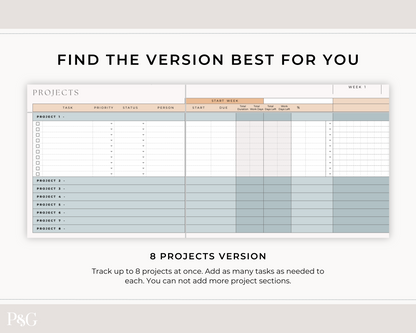 Gantt Chart Project Management Template for Google Sheets