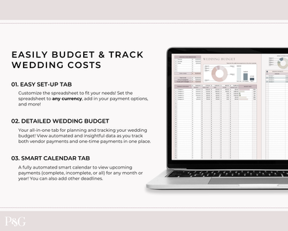 Wedding Budget Spreadsheet Template for Google Sheets (Version 2.0)