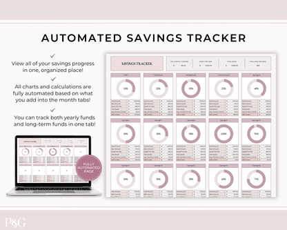 Annual Budget Spreadsheet Template For Google Sheets - Palm &amp; Grace