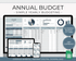 Annual Budget Spreadsheet Template For Google Sheets - Palm & Grace