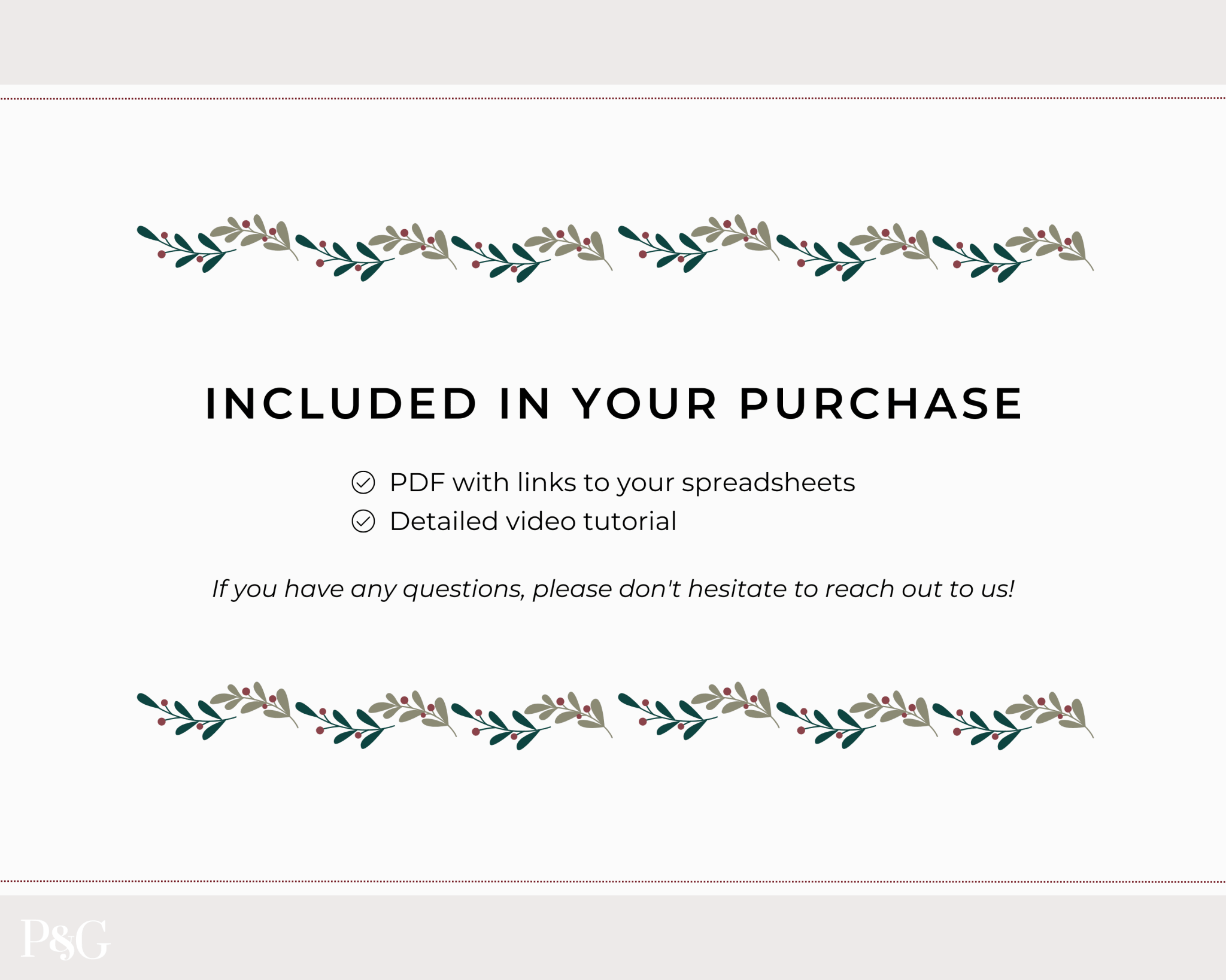 Christmas Planner Spreadsheet Template for Google Sheets - Palm &amp; Grace