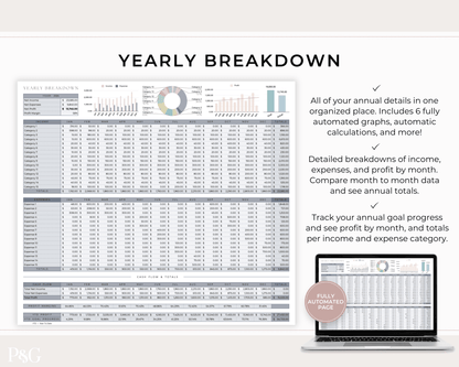 Content Creator Spreadsheet BUNDLE for Google Sheets - Palm &amp; Grace
