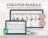 Content Creator Spreadsheet BUNDLE for Google Sheets - Palm & Grace