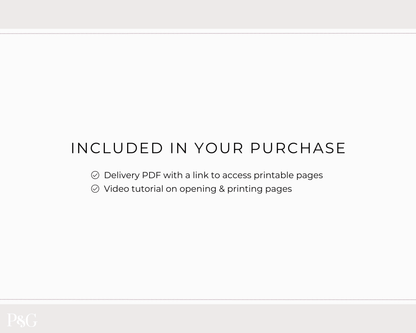 Content Planner Printable - Palm &amp; Grace
