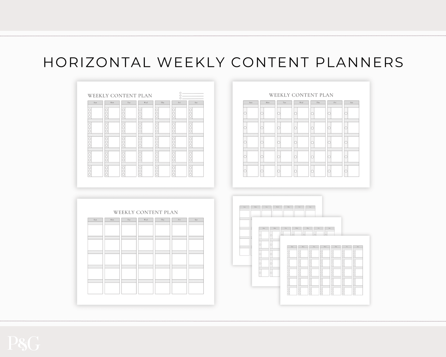 Content Planner Printable - Palm &amp; Grace