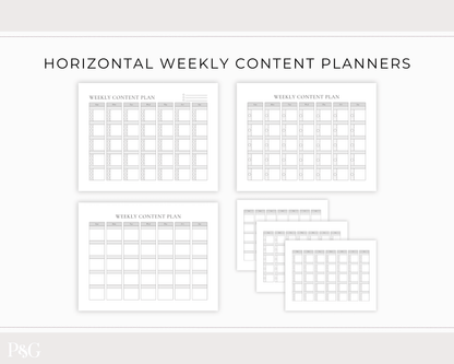 Content Planner Printable - Palm &amp; Grace