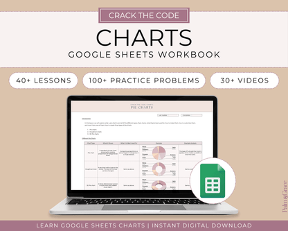 Crack The Code: Google Sheets Charts Workbook - Palm &amp; Grace