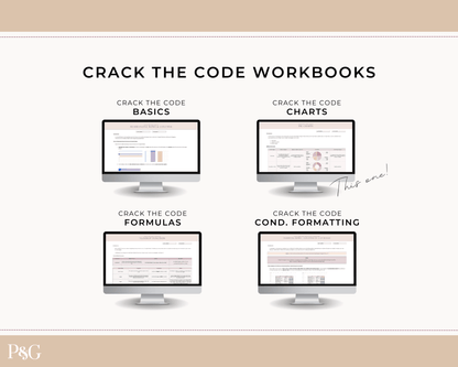 Crack The Code: Google Sheets Charts Workbook - Palm &amp; Grace