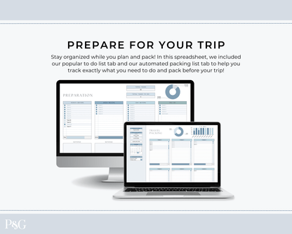 Cruise Planner Spreadsheet for Google Sheets (Commercial Multi - Client License) - Palm &amp; Grace