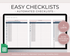 Easy Checklists Template for Google Sheets - Palm & Grace