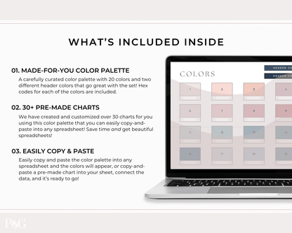Google Sheets Design Sets - Palm &amp; Grace