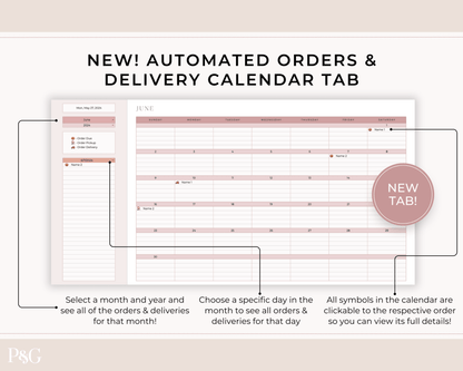 Home Bakery Business Planner Spreadsheet for Google Sheets - Palm &amp; Grace