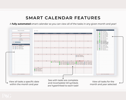 Invoice Tracker Spreadsheet for Google Sheets - Palm &amp; Grace