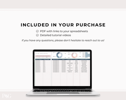 Lead Tracker Template for Google Sheets - Palm &amp; Grace